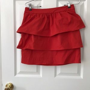 Red petal skirt